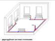Двухтрубная схема отопления в Королёве